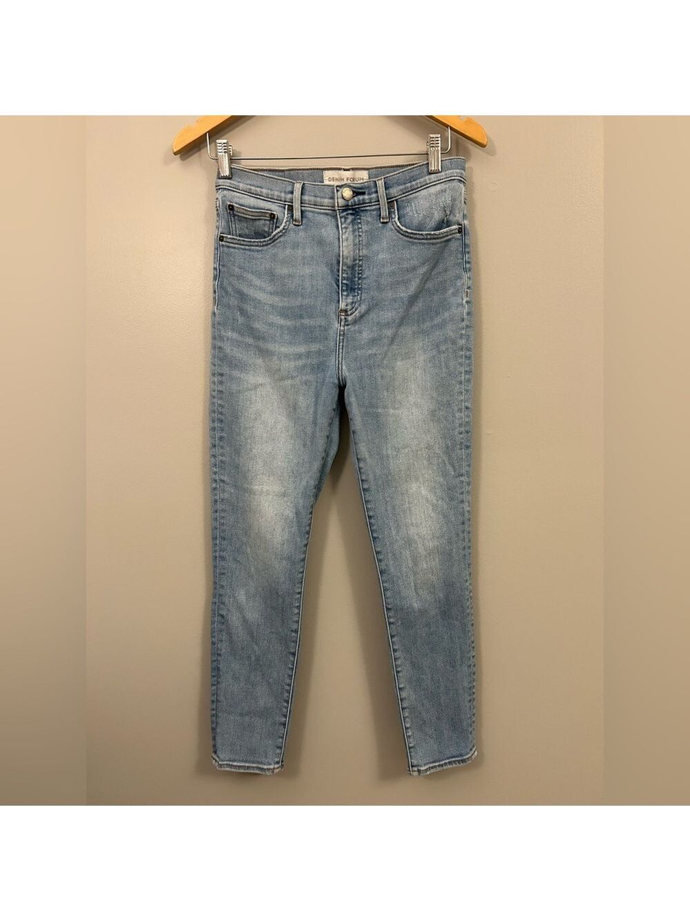 Aritzia Denim Forum The Lola High Rise Sky Blue Jeans Size 29 Skinny - Picture 2 of 10